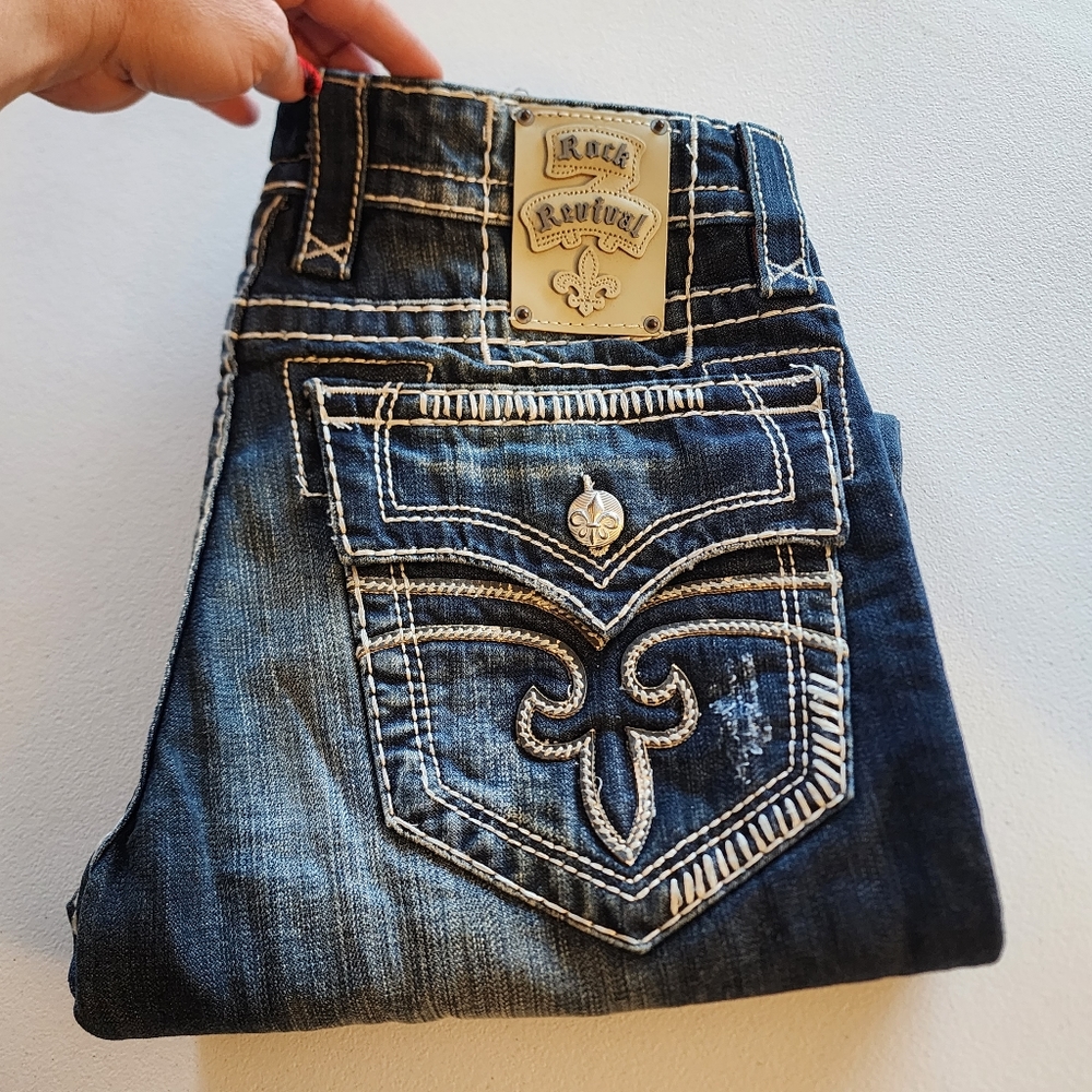 New mens Rock Revival jeans size 32x34